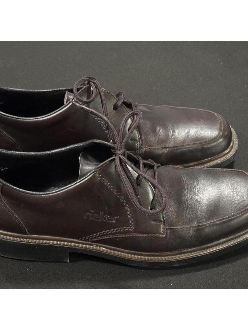 Rieker Antistress Men's Oxford Shoes Size 12 Brown Leather Dress Shoes